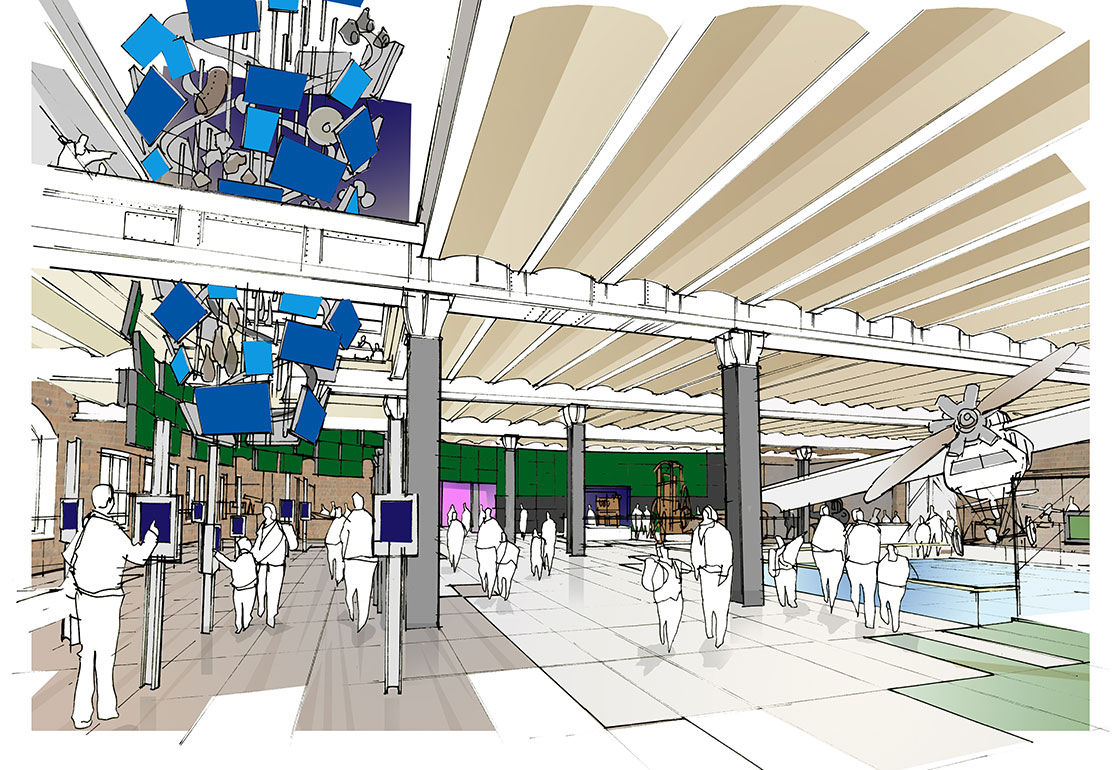 Interior design sketch