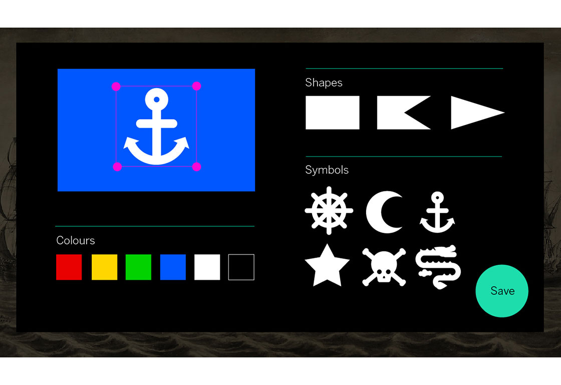 The user interface for the tablet
