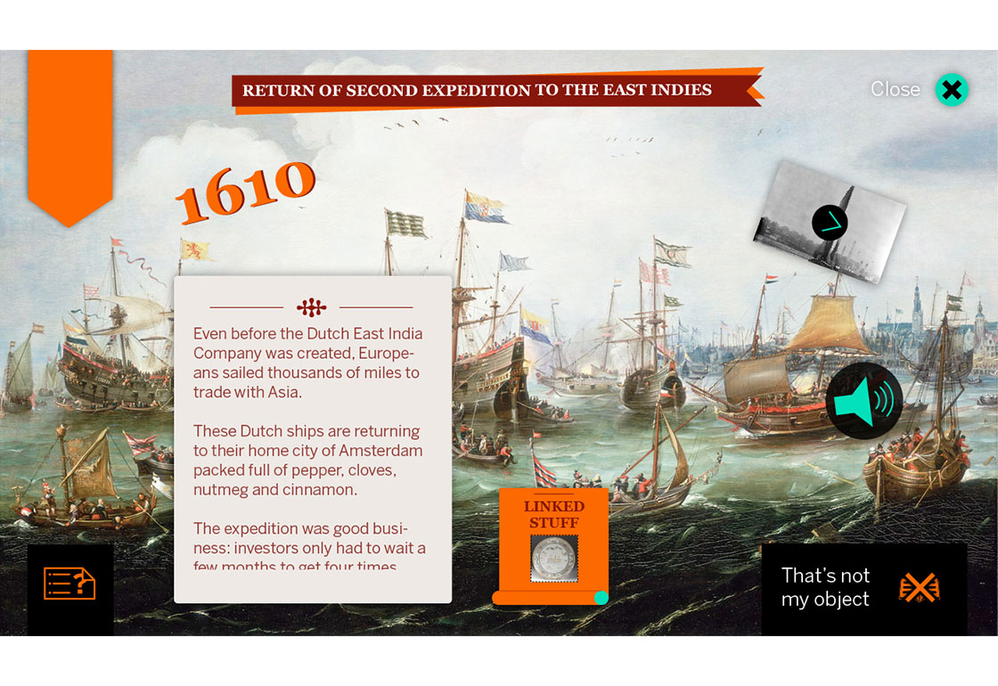 The user interface for the tablet