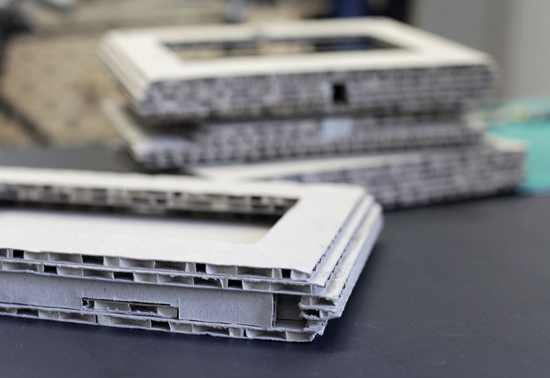 Cardboard cases for the tablet