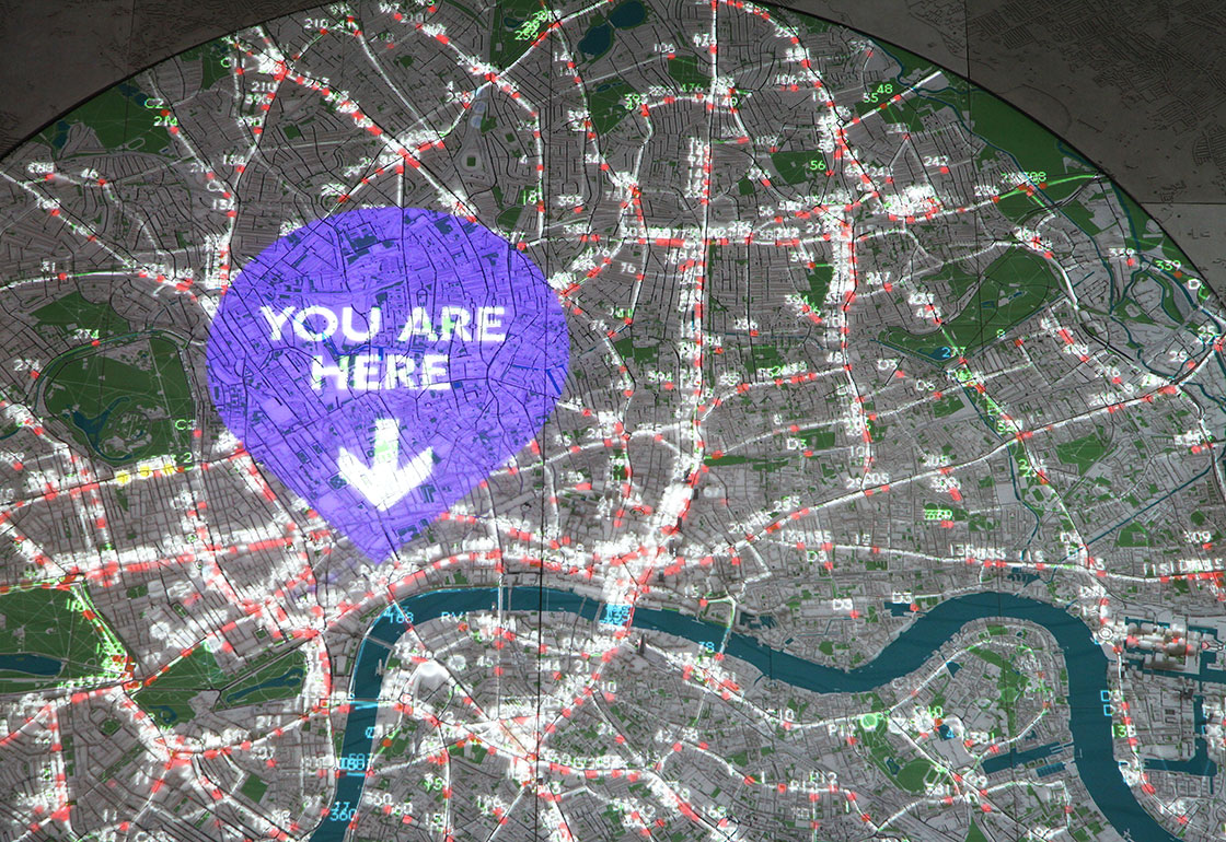 You are here, digital graphic